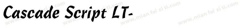 Cascade Script LT字体转换